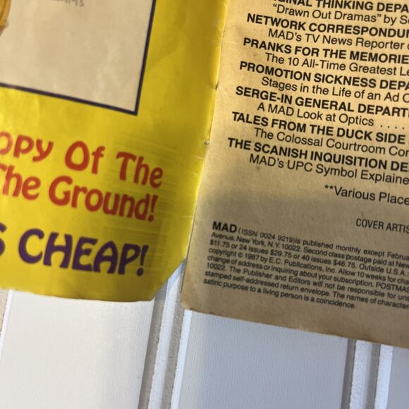 Mad Alfred E. Neuman 1998 No. 277 March 1988 Vintage Comic Book - Picture 6 of 8